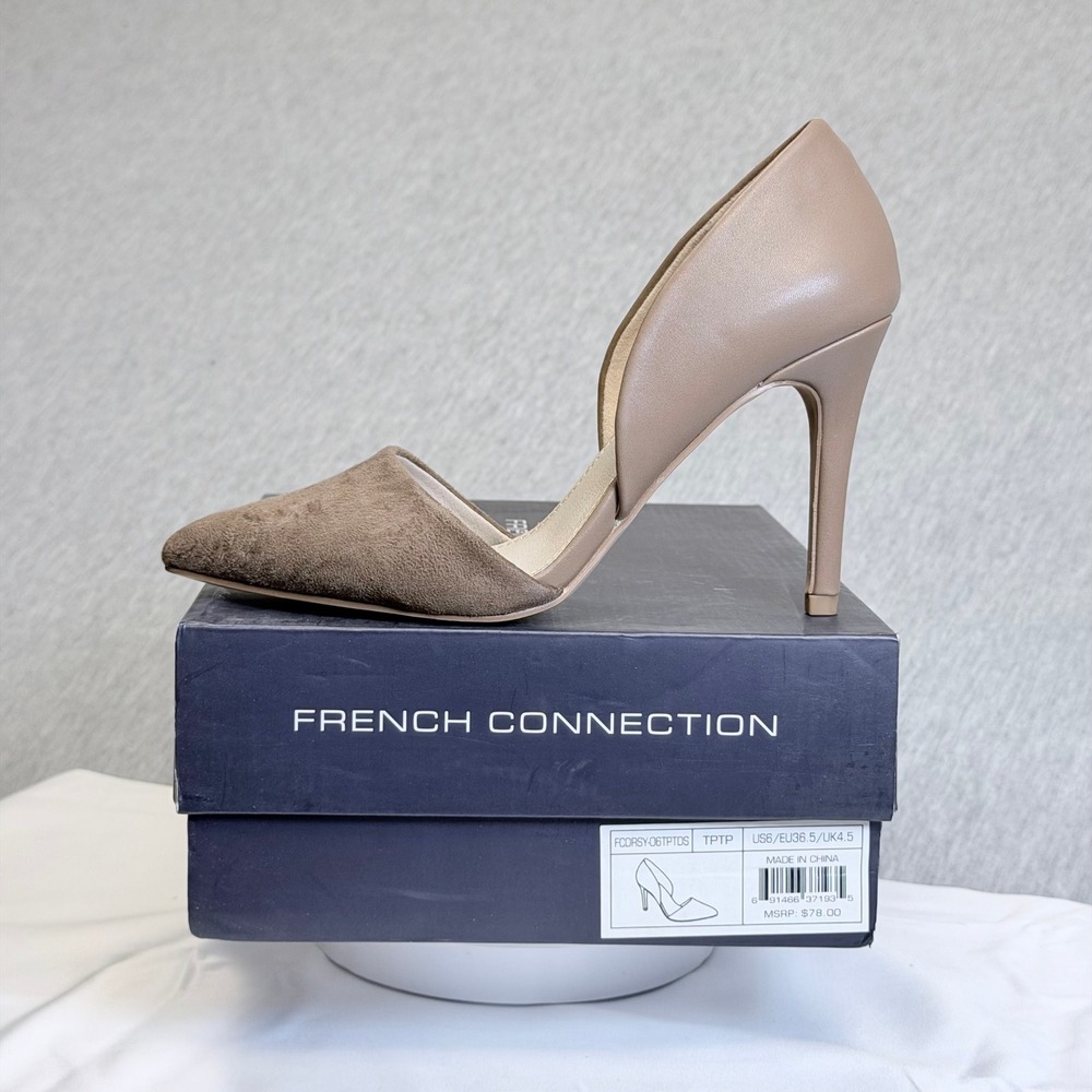 French Connection FCDRSY-06TPTDS d'Orsay Pumps Taupe Brown US 6 EU 36.5